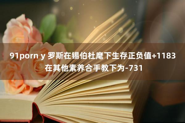 91porn y 罗斯在锡伯杜麾下生存正负值+1183 在其他素养合手教下为-731