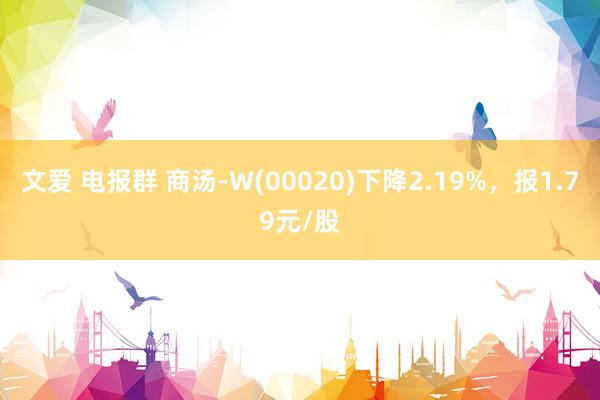 文爱 电报群 商汤-W(00020)下降2.19%，报1.79元/股