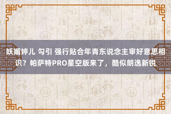 妖媚婷儿 勾引 强行贴合年青东说念主审好意思相识？帕萨特PRO星空版来了，酷似朗逸新锐