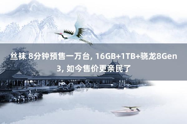 丝袜 8分钟预售一万台， 16GB+1TB+骁龙8Gen3， 如今售价更亲民了