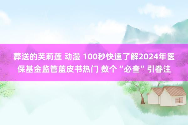 葬送的芙莉莲 动漫 100秒快速了解2024年医保基金监管蓝皮书热门 数个“必查”引眷注