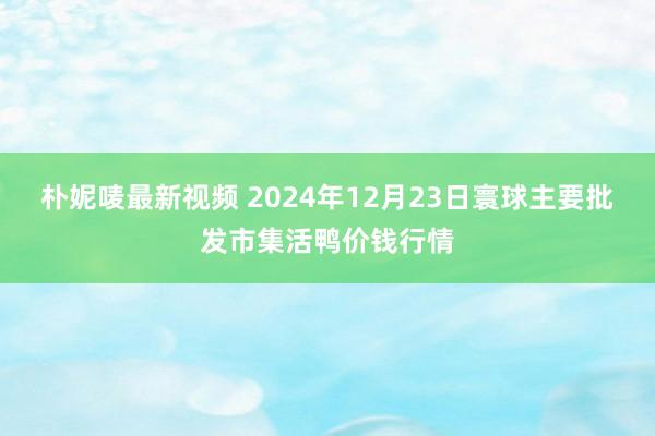 朴妮唛最新视频 2024年12月23日寰球主要批发市集活鸭价钱行情